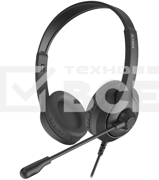 Наушники с микрофоном A4Tech Fstyler FH100 черный 2м