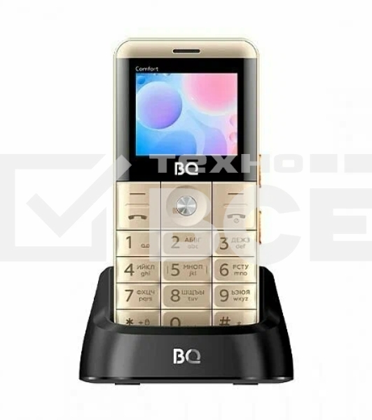 Мобильный телефон BQ 2006 Comfort золотой/черный