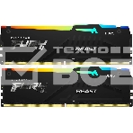 Оперативная память Kingston Fury Beast, DDR5, 16GB (2x8GB), 5600MHz, CL40, с радиаторами, RGB, черный, фото 1