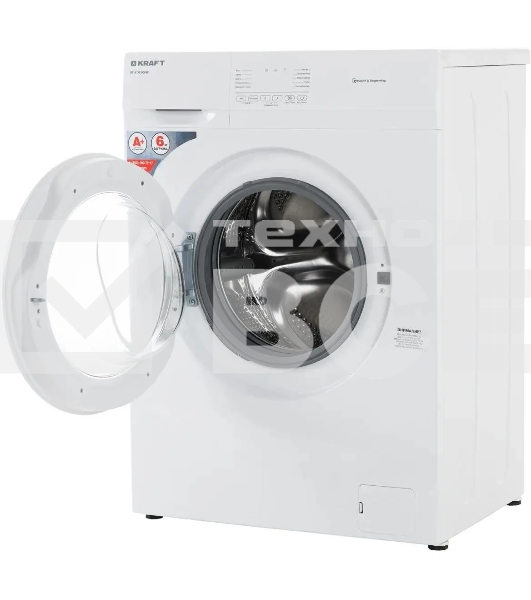 Стиральная машина Kraft KF-ED6206W белый, загрузка фронтальная 6 кг, 1000 об/мин., класс: А+