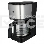 Кофеварка капельная BQ CM2007 стальной/черный, исп. кофе - молотый, 1.25 л, 750 Вт, фото 1