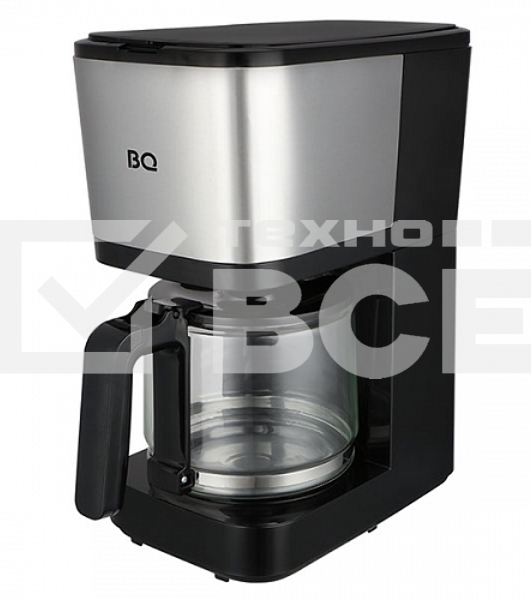 Кофеварка капельная BQ CM2007 стальной/черный, исп. кофе - молотый, 1.25 л, 750 Вт