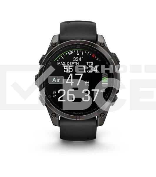 Смарт-часы Garmin Fenix 8 AMOLED Sapphire угольно-черный DLC, черный 47мм