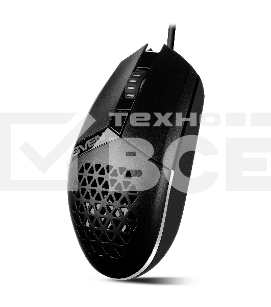 Мышь проводная SVEN RX-G735 черный, 4000 dpi, USB, кнопки - 6