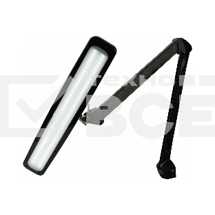 Лампа настольная бестеневая Rexant 31-0411, струбцина, «ECO light», 84 SMD LED, сенсорный диммер, черная
