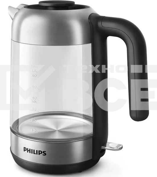 Чайник электрический Philips HD9339/80 1.7л. 2200Вт прозрачный (корпус: стекло)