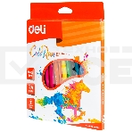 Карандаши цветные Deli ColoRun EC00120 трехгранные пластик 24цв. коробка/европод., фото2