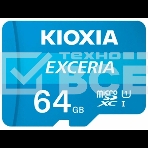 Флеш карта microSD 64GB Kioxia EXCERIA microSDXC Class 10 UHS-I U1 C10, 100 MB/s, фото3
