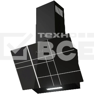 Вытяжка каминная LEX Moza 600 R1 черный, 60 см, 650 куб. м/ч, 46 дБ