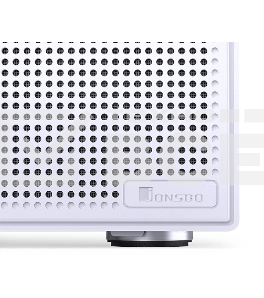 Корпус без блока питания JONSBO N4, Mini-Tower, 1x120mm, 1xUSB-A 3.0 + 1xUSB-C 3.2, SFX PSU Support, mATX, mITX White