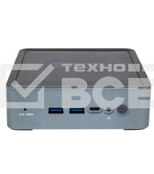 Мини ПК HIPER EXPERTBOX D20 Intel Core i5 1240P(1.7Ghz)/16384Mb/512PCISSDGb/noDVD/Int:Intel Iris Xe Graphics/BT/WiFi/war 1y/0.45kg/Тёмно-серый/Win11Pro + WiFi 6, BT 5.2,металл, VESA 75х75, 100х100