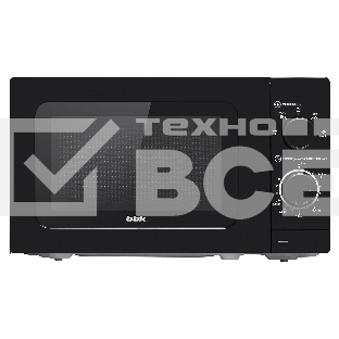 Микроволновая печь BBK 20MWS717MB черный, 20 л, 700 Вт, переключатели - поворотный механизм