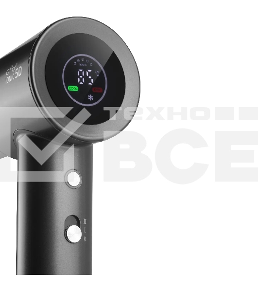 Фен LEONORD LE-1214 черный, 1800 Вт, ионизация