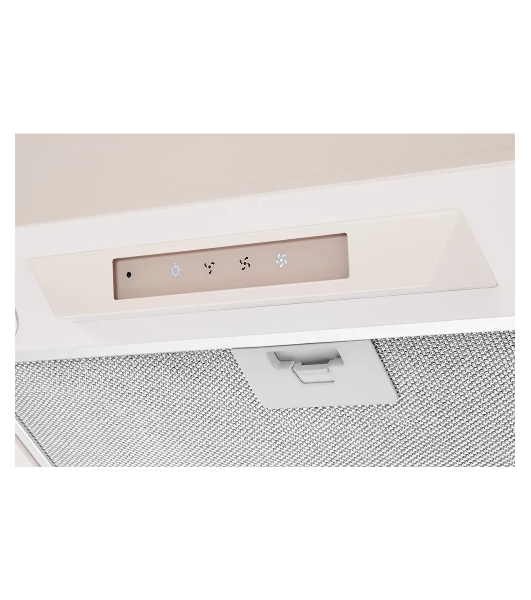 Вытяжка встраиваемая Kuppersberg INLINEA 52 Beige, ширина 52 см, отвод/рециркуляция, 850 м3/час, электронное сенсорное управление, таймер, пульт ДУ, 3 скорости, светодиодное освещение 2х3,5 Вт, металлический жироулавливающий фильтр, угольный фильтр С6С (опция), 42 дБ, кремовый