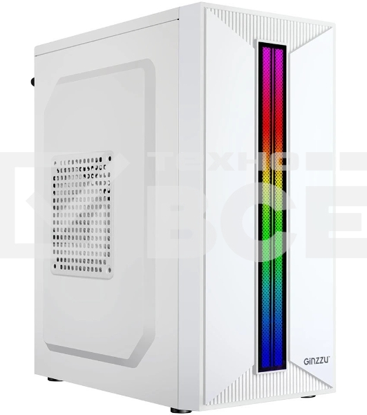 Компьютерный корпус Ginzzu B380 2*USB 2.0,AU RGb