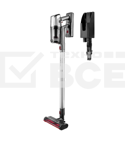 Пылесос вертикальный BRAYER BR4265 серый, питание от аккумулятора, 320 Вт, уборка сухая, пылесборник 0.5 л