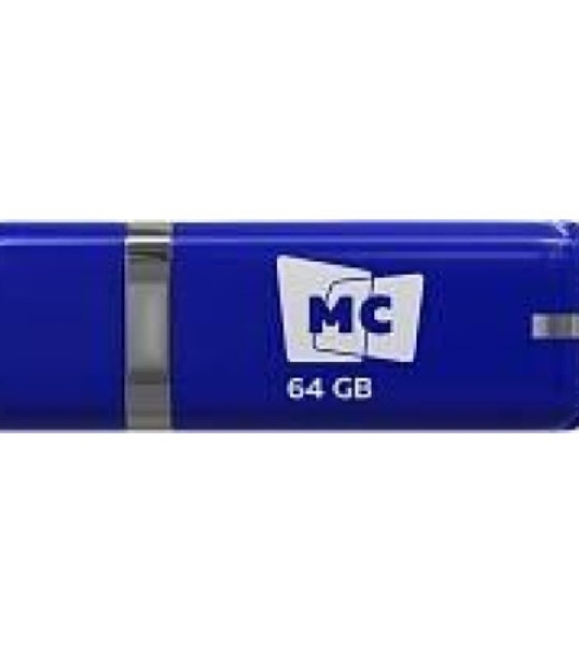 Флешка USB MORE CHOICE МФБ64 Blue (4620202558954), 64GB, USB 3.0, R/W 25/15, синий