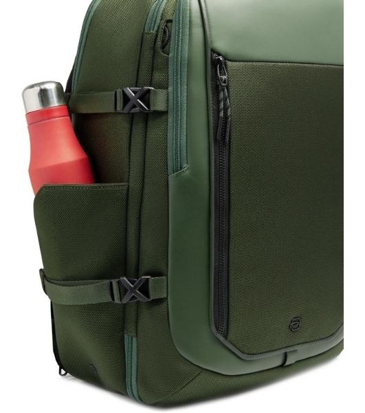 Рюкзак мужской Piquadro Lyss CA6929S143BM/VE зеленый тимьяновый полиэстер/натур.кожа