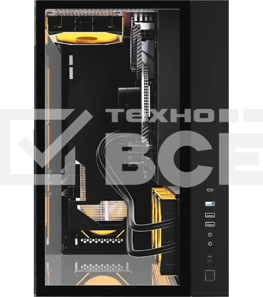 Компьютерный корпус Aerocool / Formula Crystal Z9 FLOE черный без БП ATX 2xUSB3.0 audio bott PSU