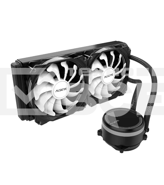 Система жидкостного охлаждения Alseye M240B черный, 120 мм, алюминий/медь, 1800 об/мин, 42.3 дБ, 4 pin