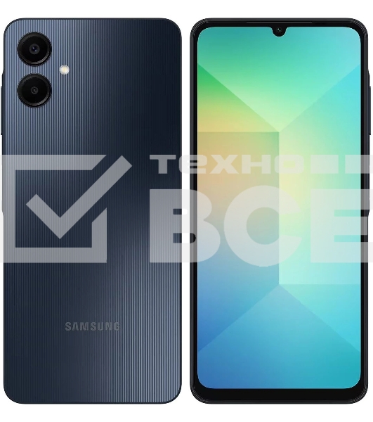 Смартфон Samsung Galaxy A06, 6/128Gb, черный