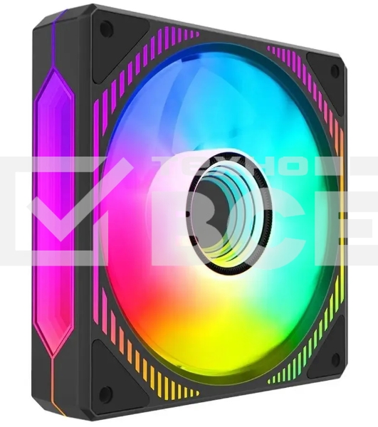 Вентилятор для корпуса Alseye Mirror-B-P черный, 120 мм, 2000 об/мин, 35.2 дБ, 4 pin