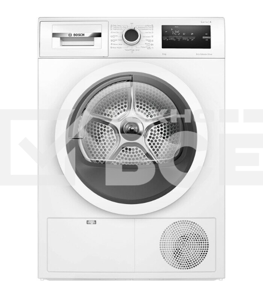 Сушильная машина Bosch WTN86211ME белый, 8 кг, сушка - конденсационная, программ - 13, 59.8 x 84.2 x 61.3 см