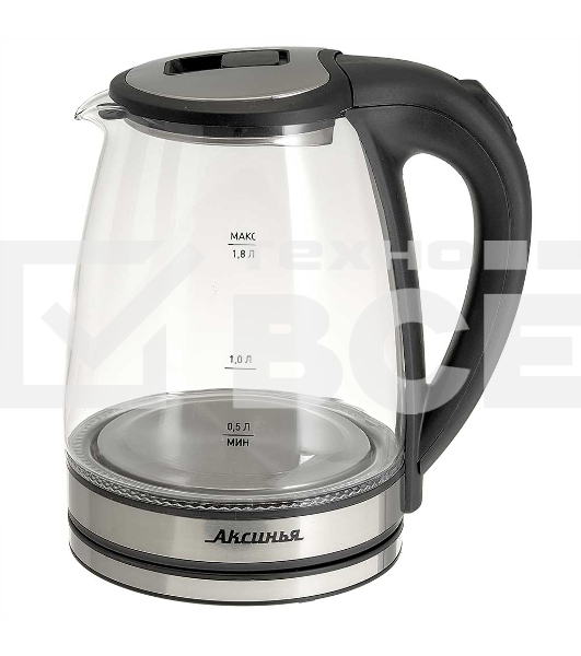 Чайник электрический АКСИНЬЯ КС-1019 черный