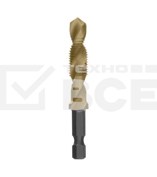 Сверло-метчик Denzel М10 х 1,25 мм, Р6М5