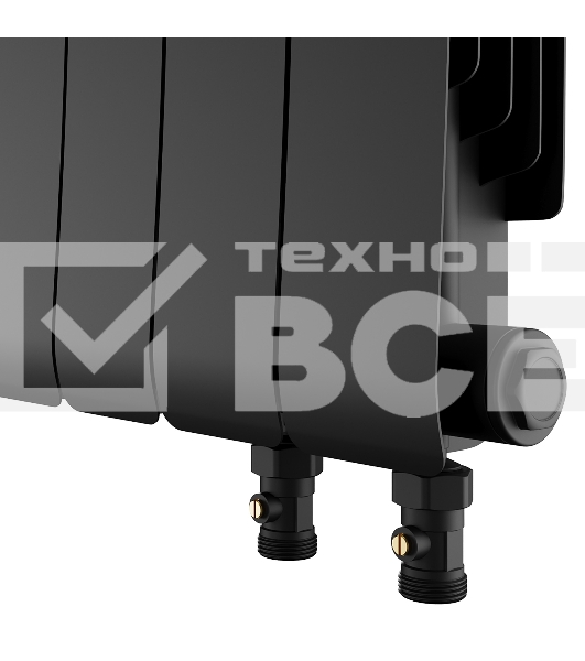 Радиатор биметаллический Royal Thermo Infinity 300 Noir Sable VR80 - 14 секц.