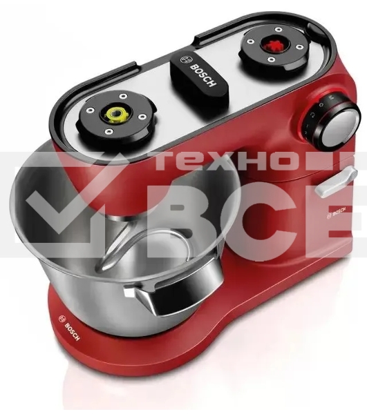 Кухонная машина Bosch MUM9A66R00 планетар.вращ. 1600Вт красный