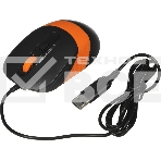 Мышь проводная A4Tech Fstyler FM10 черный/оранжевый, 1600 dpi, USB, кнопки - 4, фото4