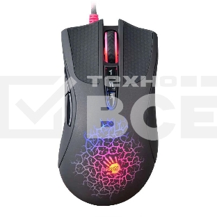 Мышь проводная A4Tech Bloody A90 черный, 6200 dpi, USB, кнопки - 8