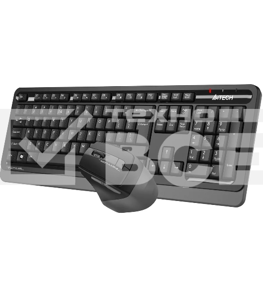 Комплект клавиатура+мышь A4Tech FStyler FG1035 беспроводной, USB, 2000 DPI, чёрный/серый