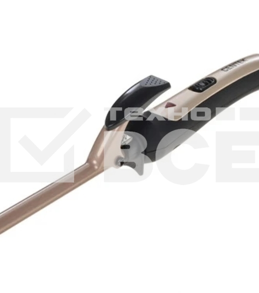 Щипцы для завивки волос Centek CT-2091 черный/золотистый, 9 мм, 200 °C, 1 режим