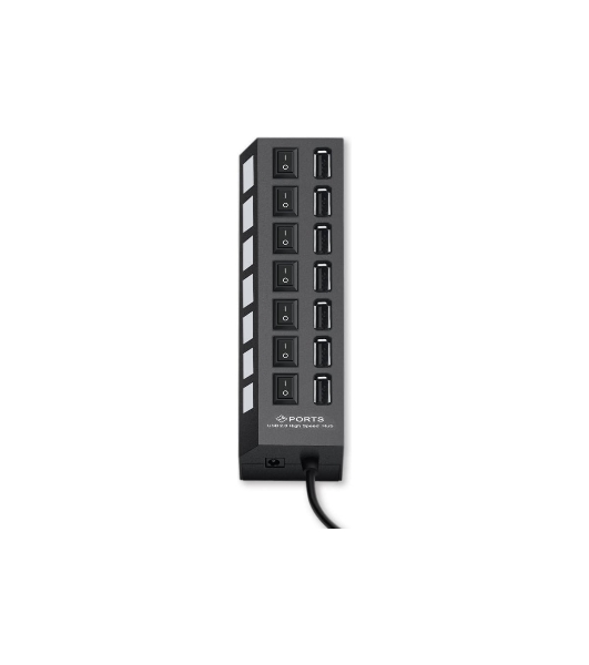 USB-концентратор Gembird UHB-U2P7-01, USB 2.0, 7хUSB, USB