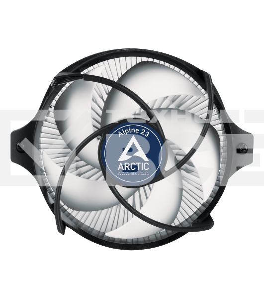 Кулер для процессора Arctic Alpine 23 серебристый, 90 мм, алюминий, 2000 об/мин, 22.5 дБ, 4 pin, 65 Вт, 65 мм