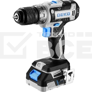 Дрель-шуруповерт Deko Loner 20V 085-1006, Аккумуляторная, 20В