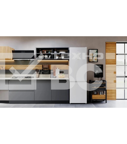 Холодильник Hotpoint HT 5200 W белый двухкамерный 247/78л морозилка снизу, No Frost