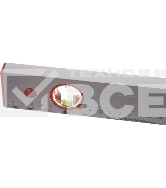 Уровень алюминиевый Sparta 600 мм, 2 глазка, линейка