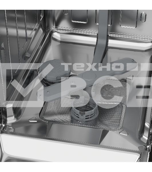 Встраиваемая посудомоечная машина Beko BDIS1W861, 45 СМ, 9 комплектов посуды, 5 программ мойки, 3 корзина, уровень шума 55 дБ, стандартный мотор, частичная защита от протечек Overflow Safety, функция Таблетка, половинная загрузка, кнопочное управление