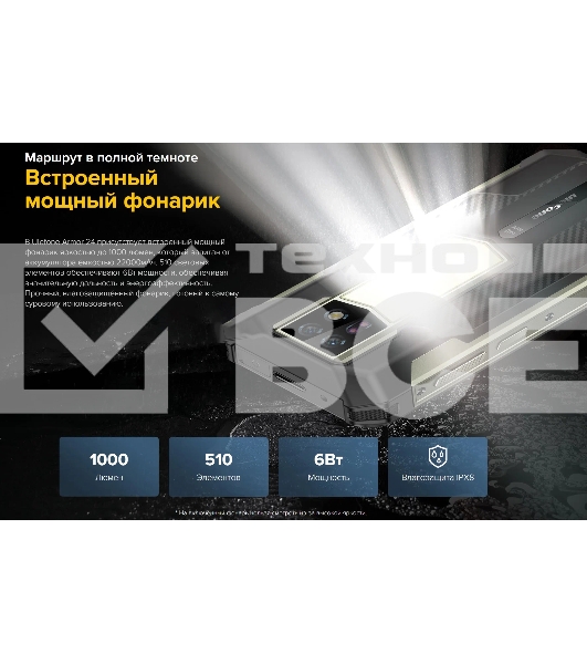 Смартфон Ulefone Armor 24, 12/256Gb, черный