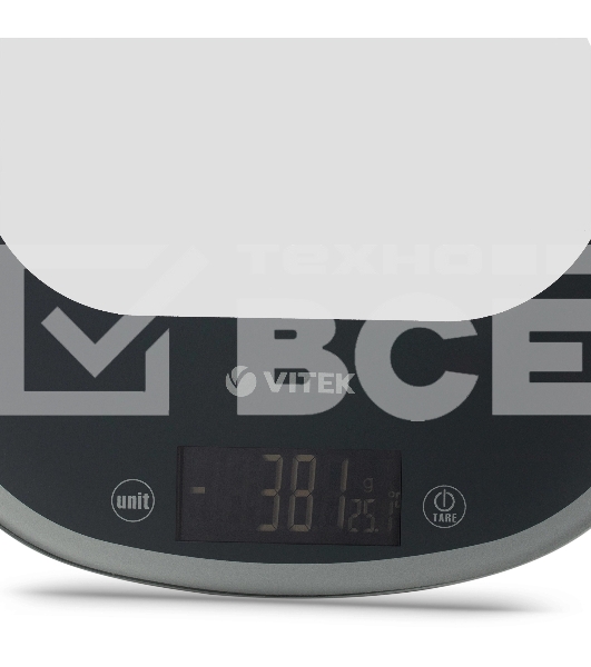 Весы кухонные электронные Vitek Graphite VT-8013 макс.вес:10кг