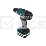 Дрель-шуруповерт Makita DF347DWE Дрель ак, 14.4В,2х1.5Ач Li-ion,БЗП-10мм,0-400\0-1400об\м,30\15Нм,1.4кг,чем,G-серия, фото4