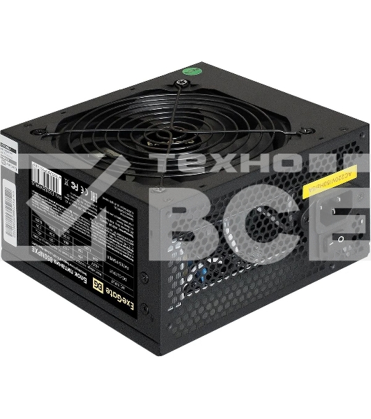 Блок питания ExeGate 850NPXE, 850W, (ATX, PPFC, PC, 12cm fan, 24pin, 2x(4+4)pin, 2xPCI-E, 5xSATA, 3xIDE, black, кабель 220V в комплекте 1,8м)