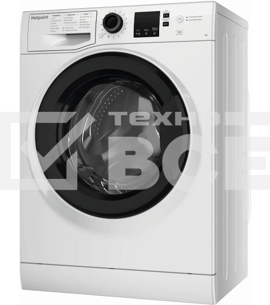 Стиральная машина Hotpoint NSS 6015 K RU белый, загр. фронтальная макс.: 6 кг 1000 об/мин класс: А