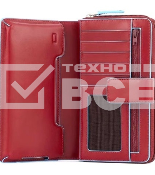 Кошелек женский Piquadro Blue Square PD1354B2R/R красный натур.кожа