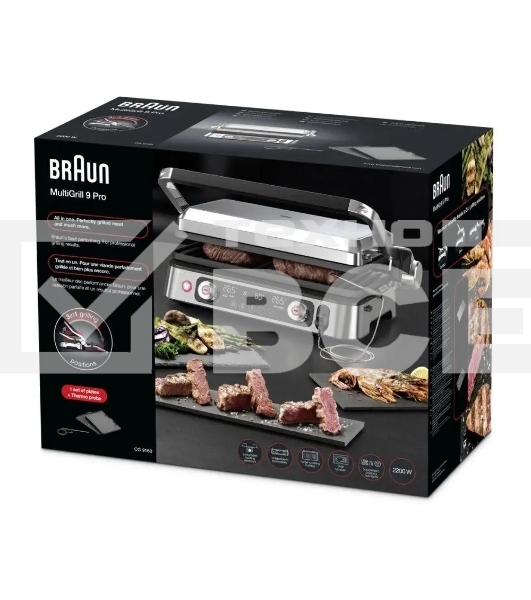 Электрогриль Braun CG9160 2200Вт черный/серебристый