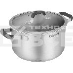 Кастрюля Rondell Stolz RDS-1754, 5.2л, 24см, нержавеющая сталь, с крышкой, фото3