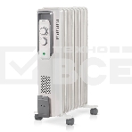 Масляный обогреватель Ballu CUBE BOH/CB-09W (9 секций), белый, 2000 Вт, 25 м2, механический термостат, фото 1